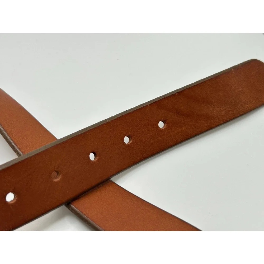 J. Crew Mens Italian Leather Belt Size 30 Brown Classic‎ Preppy Everyday